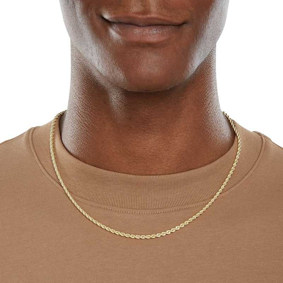 Banter 2.7Mm Rope Chain Necklace In 10K Semi-Solid Gold - 20" Necklaces