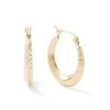 Banter Diamond-Cut Hoop Earrings In 10K Gold Earrings