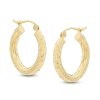 Banter 20Mm Diamond-Cut Hoop Earrings In 14K Tube Hollow Gold Earrings