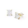 Banter 7Mm Princess-Cut Cubic Zirconia Solitaire Stud Earrings In 10K Gold Earrings