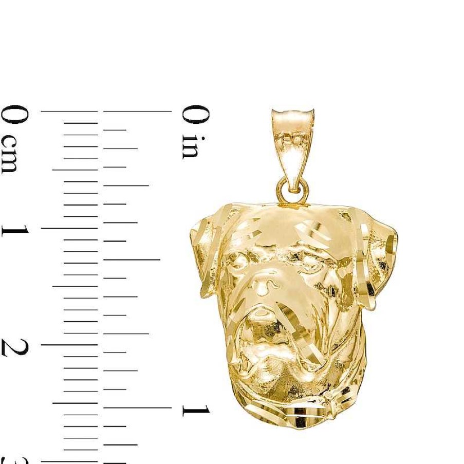 Banter Bullmastiff Necklace Charm In 10K Gold Casting Charms