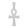 Banter Cubic Zirconia Ankh Necklace Charm In Sterling Silver Charms