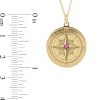 Banter 14K Gold Plate Engravable Compass Curb Chain Necklace Necklaces