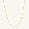 Banter 040 Gauge Box Chain Necklace In 14K Solid Gold - 16" Necklaces