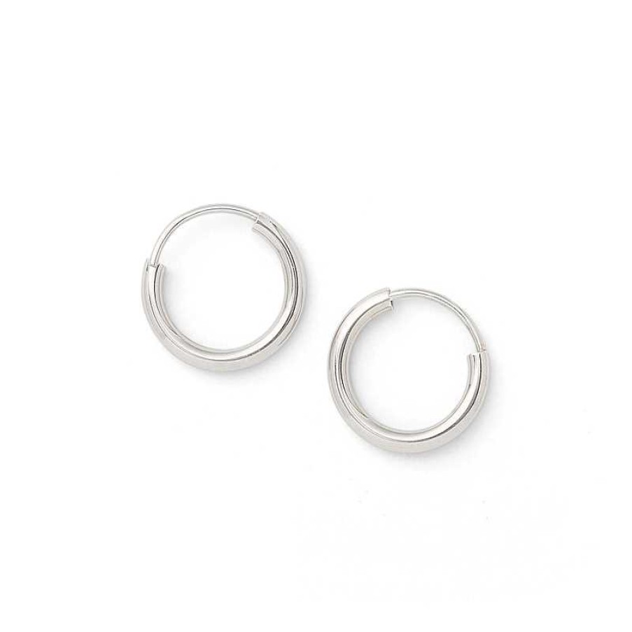 Banter Sterling Silver Continuous Tube Hoop Earrings Earrings