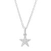 Banter 1/20 Ct. T.W. Diamond Star Necklace In Sterling Silver - 18" Necklaces