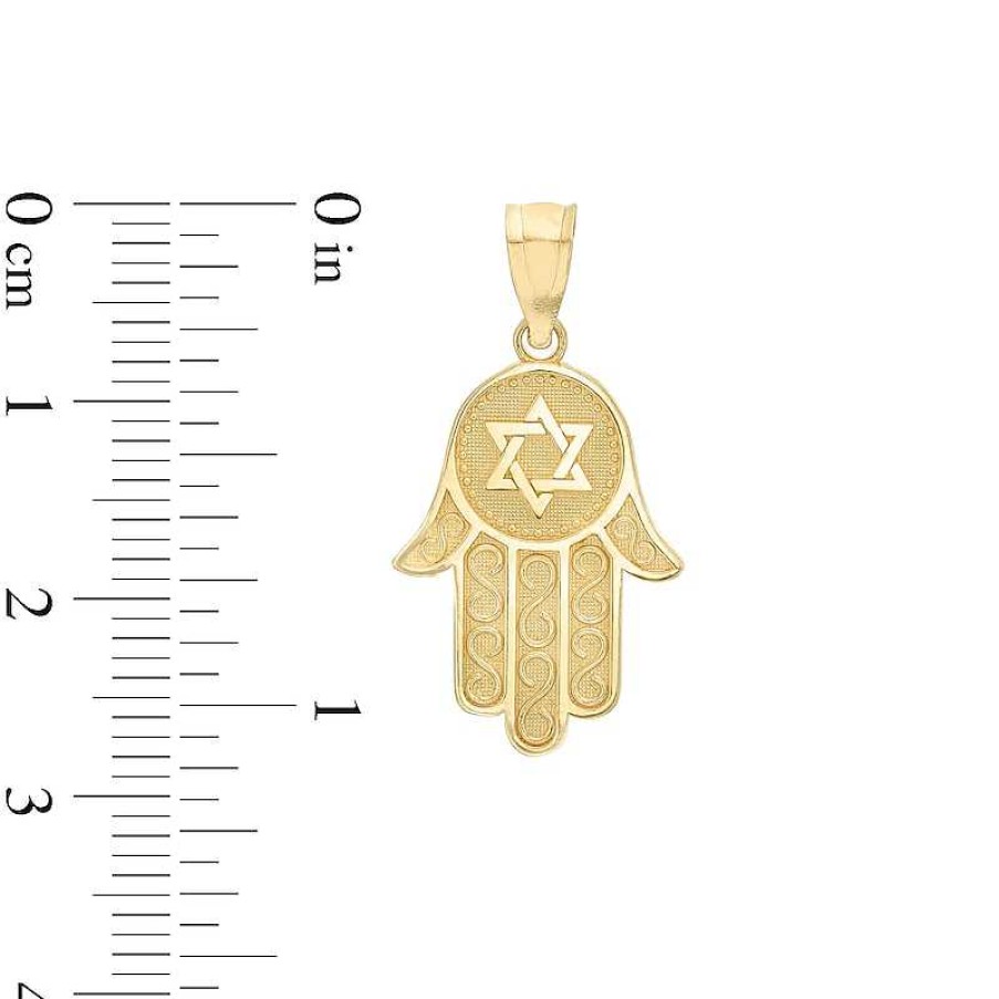 Banter Star Of David Hamsa Necklace Charm In 10K Gold Charms