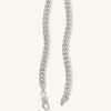 Banter Made In Italy 150 Gauge Cuban Curb Chain Necklace In Sterling Silver - 20" Necklaces