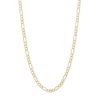 Banter Made In Italy 080 Gauge Pav Figaro Chain Necklace In 10K Gold Bonded Sterling Silver - 18" Necklaces