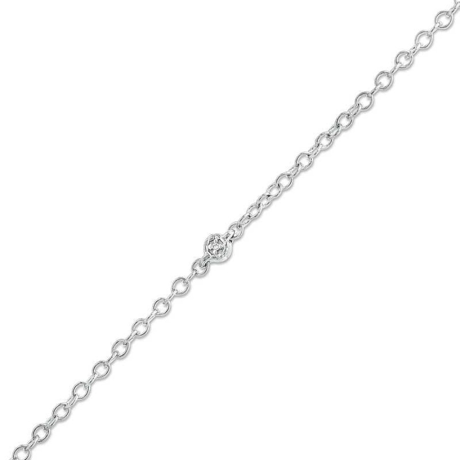 Banter Diamond Accent Bracelet In Sterling Silver Bracelets