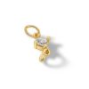 Banter 14K Semi-Solid Gold Cz Solitaire Charm Charms