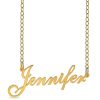 Banter Script Name Necklace In 10K Gold (1 Line) Necklaces