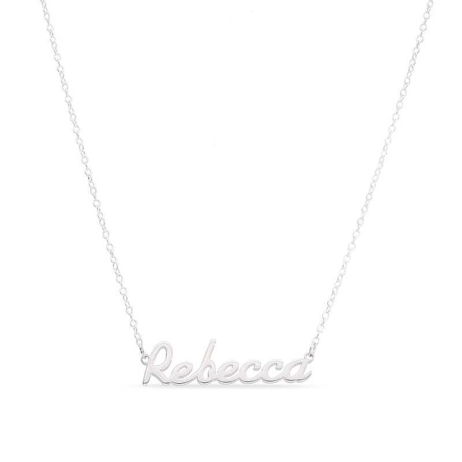 Banter Script Name Necklace In Sterling Silver (11 Characters) Necklaces