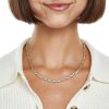 Banter Diamond-Cut Hearts Stampato Necklace In 10K Hollow Tri-Tone Gold - 17" Necklaces