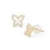 Banter Cubic Zirconia Butterfly Stud Earrings In 10K Gold Earrings