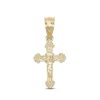 Banter Small Flare Crucifix Necklace Charm In 10K Gold Charms