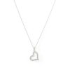 Banter Diamond Accent Tilted Heart Pendant In Sterling Silver Necklaces