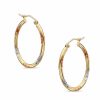 Banter 25Mm Hoop Earrings In 10K Tri-Tone Gold Earrings