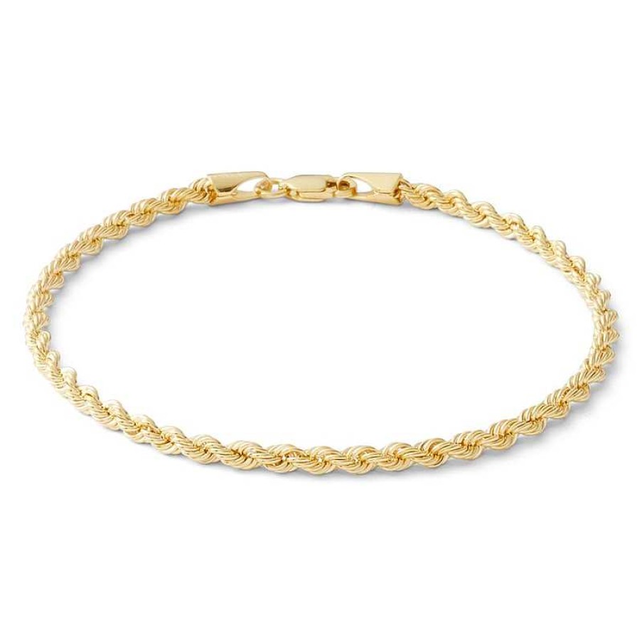 Banter 14K Hollow Gold Rope Chain Bracelet - 7" Bracelets