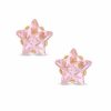 Banter 5Mm Star-Shaped Cubic Zirconia Solitaire Stud Piercing Earring In Solid Stainless Steel With 24K Gold Plate Earrings