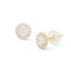 Banter 14K Gold Cz Frame Studs Earrings