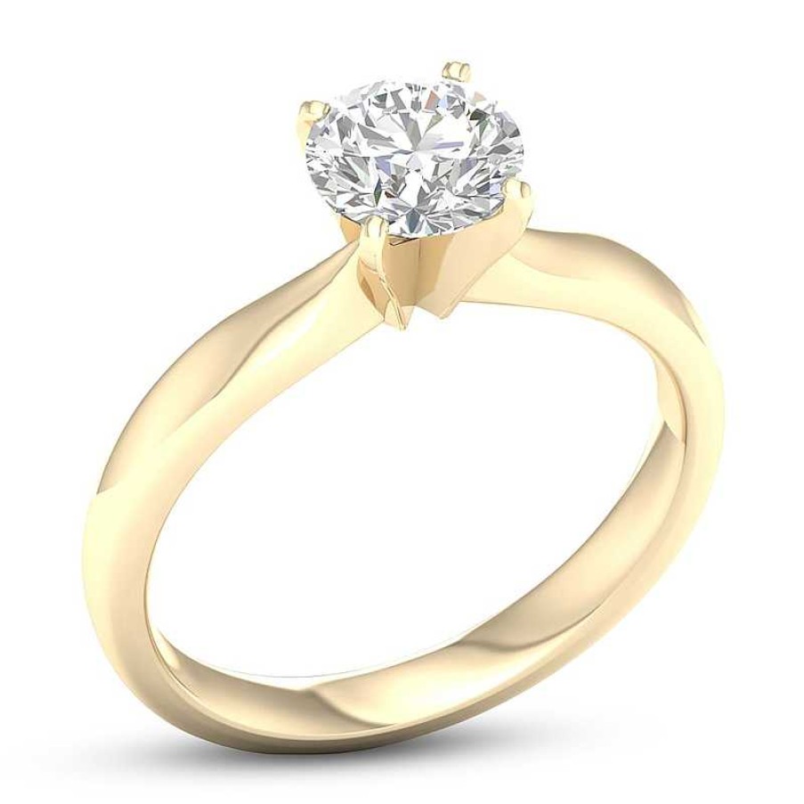 Banter 10K Solid Gold 1 Ct. T.W. Lab-Created Diamond Solitaire Ring Rings