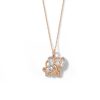 Banter 14K Rose Gold Plated 1/20 Ct. T.W. Diamond Two Elephant Necklace Necklaces