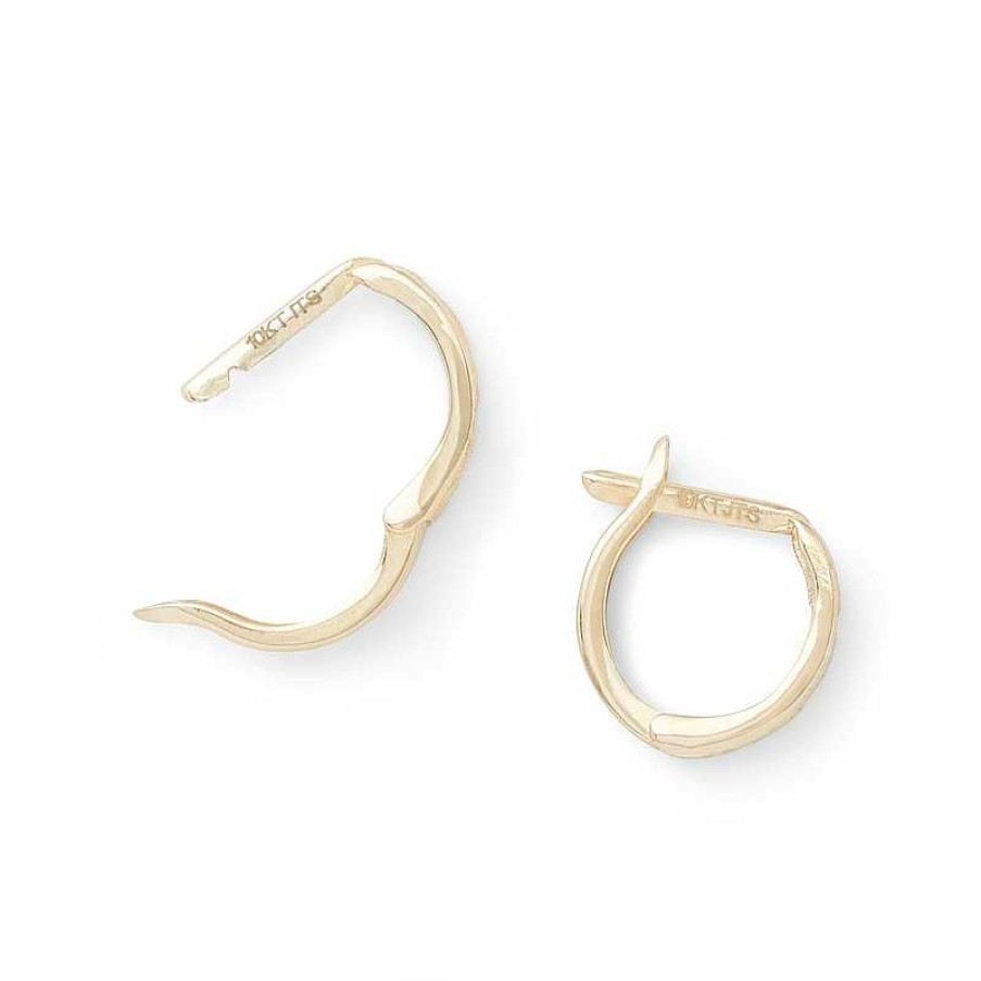 Banter 10K Gold Diamond-Cut Huggie Hoop Earrings Earrings