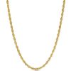 Banter Made In Italy 060 Gauge Rope Chain Necklace In 14K Hollow Gold - 24" Necklaces