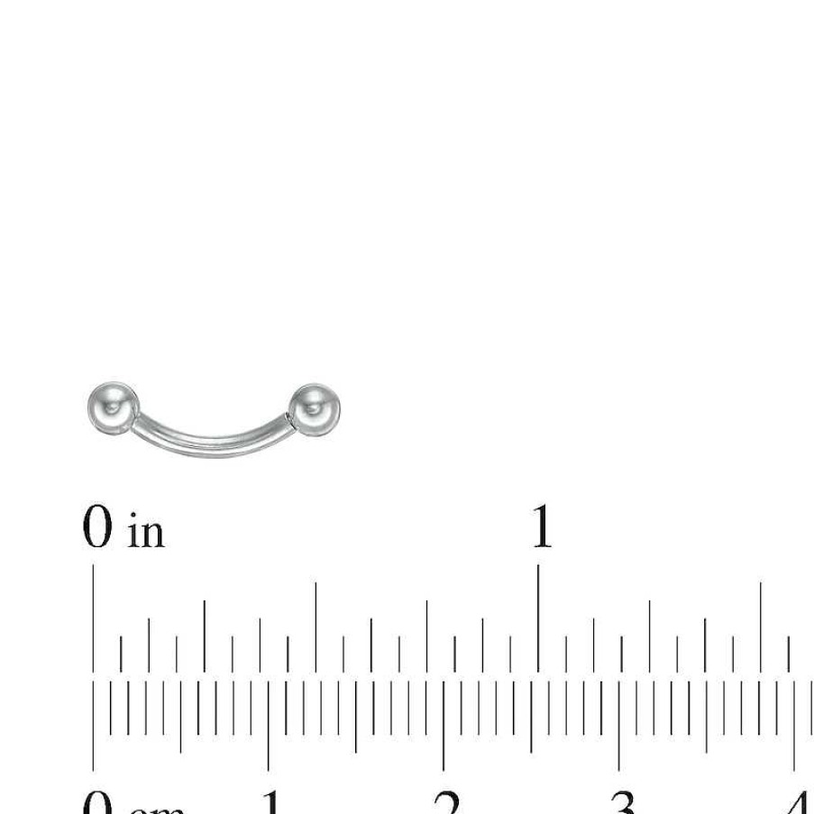 Banter Titanium Curved Barbell - 16G 5/16" Belly Button