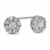 Banter Child'S Cubic Zirconia Flower Stud Earrings In Sterling Silver Earrings