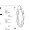 Banter 25Mm Hoop Earrings In 14K Tube Hollow White Gold Earrings