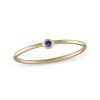 Banter 10K Gold Blue Cz Bezel-Set Ring Rings