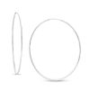 Banter 14K Tube Hollow White Gold Continuous Hoop Earrings Earrings