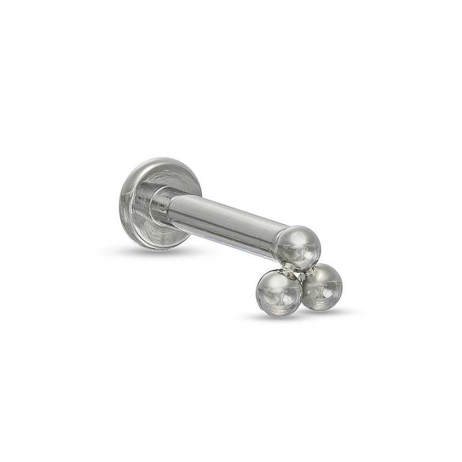 Banter Titanium Bead Trio Stud - 16G 5/16" Ear