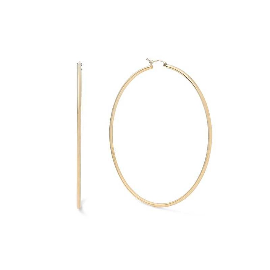 Banter 10K Tube Hollow Gold Hoops Earrings