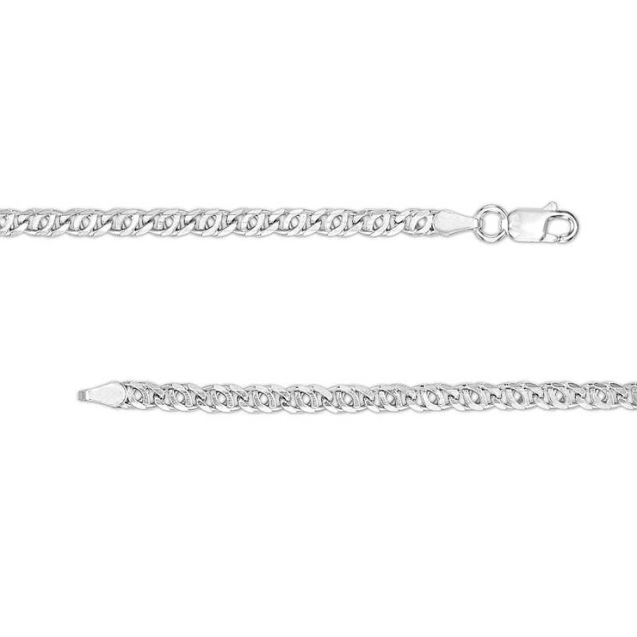 Banter Made In Italy Double Mariner Chain Necklace In Solid Sterling Silver - 18" Necklaces