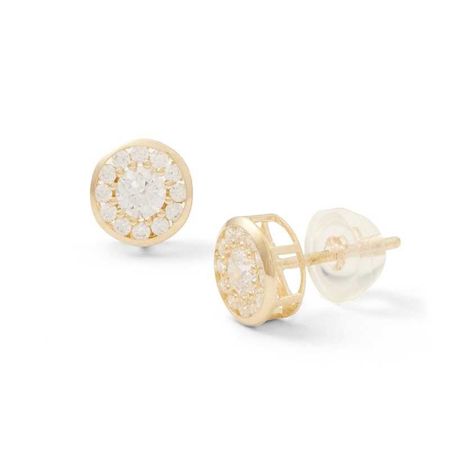 Banter 3Mm Cubic Zirconia Frame Stud Earrings In 10K Gold Earrings