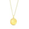 Banter Diamond Accent Cancer Zodiac Disc Necklace In Sterling Silver With 14K Gold Plate - 18" Necklaces