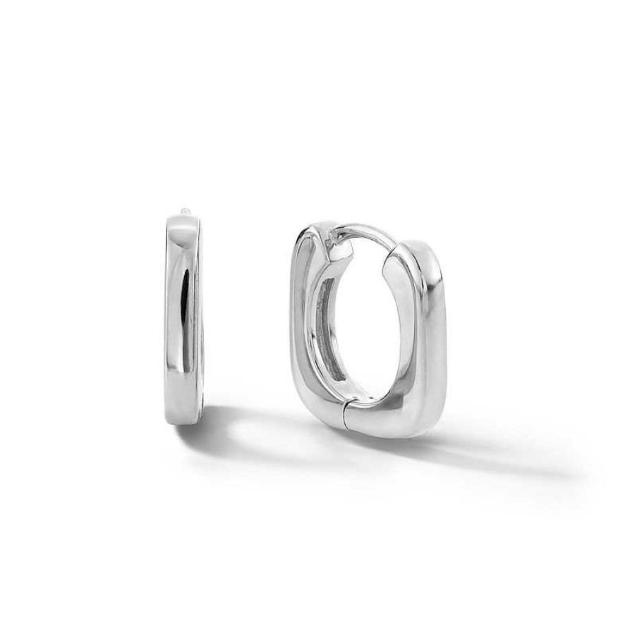 Banter Sterling Silver Small Square Hoops Earrings