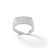 Banter Cubic Zirconia Rectangle Ring In Solid Sterling Silver Rings