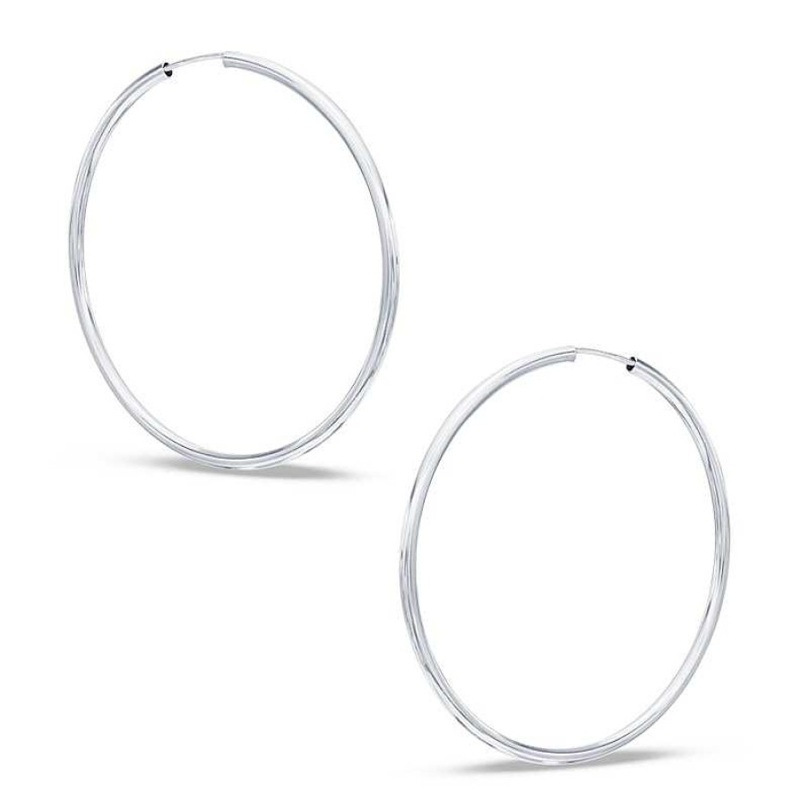 Banter Sterling Silver Continuous Hoops Earrings