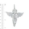 Banter Cubic Zirconia 3D Praying Angel Necklace Charm In Sterling Silver Charms