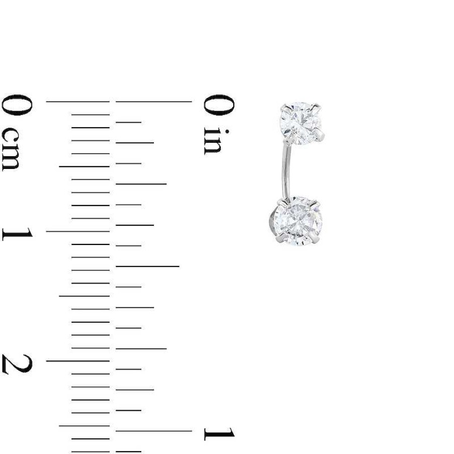 Banter Cubic Zirconia Curved Drop Earrings In Sterling Silver Earrings