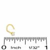 Banter 14K Semi-Solid Gold Diamond Accent Nose Stud - 22G Nose