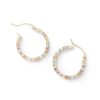 Banter 20Mm Diamond-Cut Hoop Earrings In 10K Tri-Tone Gold Earrings