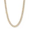 Banter 10K Solid Gold Diamond-Cut Curb Chain Made In Italy Necklaces