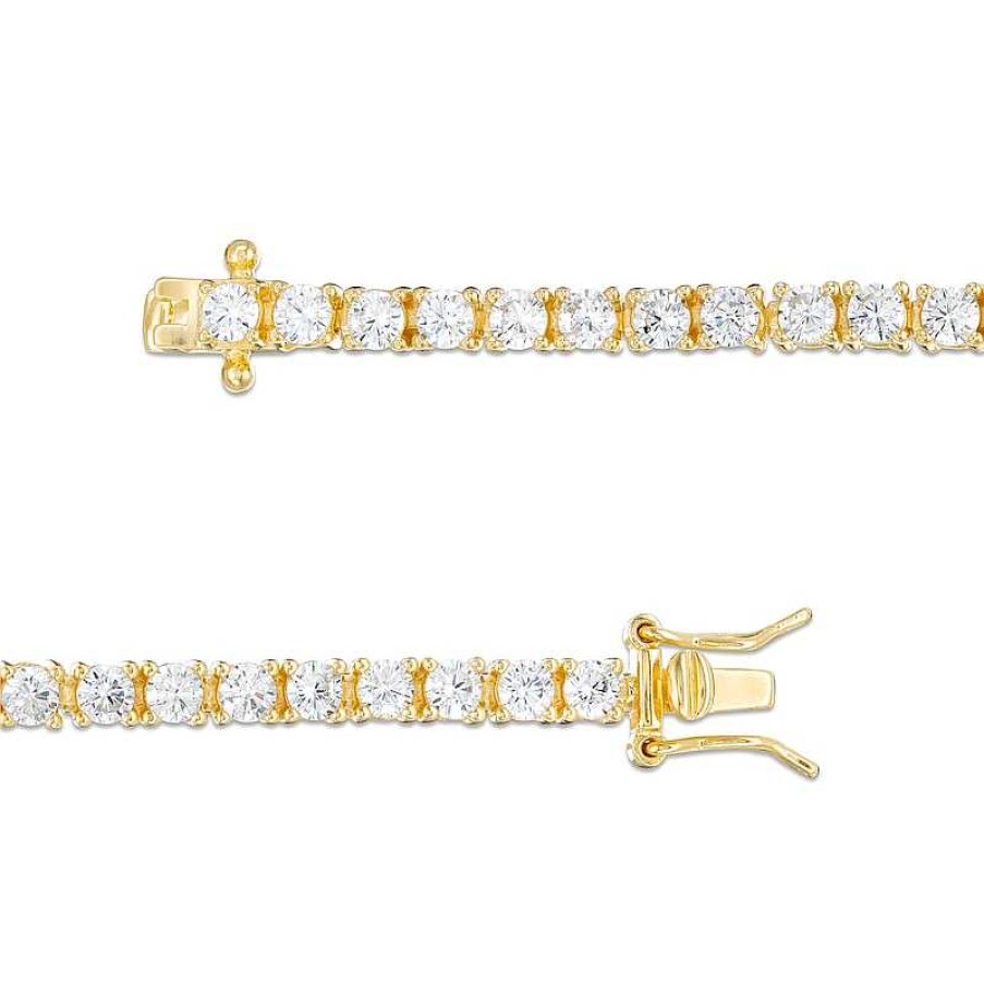 Banter 3Mm Cubic Zirconia Tennis Bracelet In 18K Gold Over Silver - 7.25" Bracelets