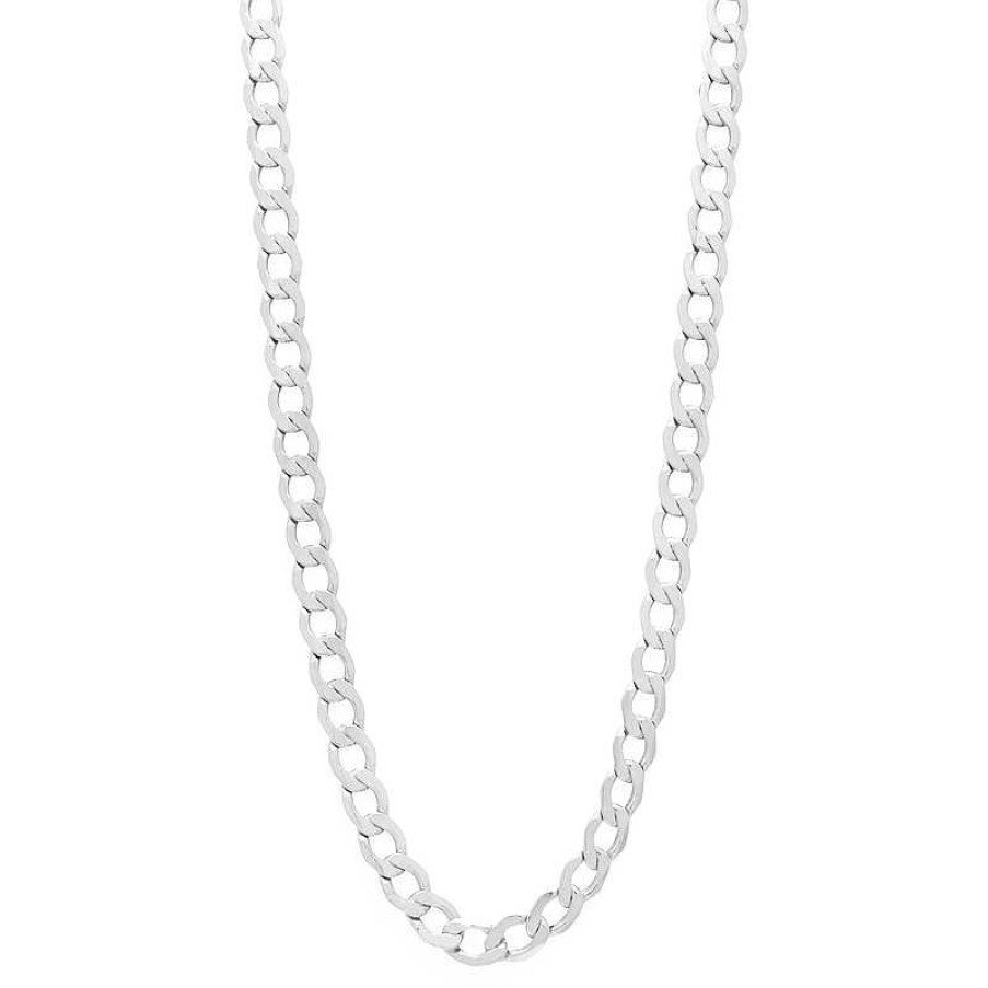 Banter 10K Hollow White Gold Curb Chain - 26" Necklaces