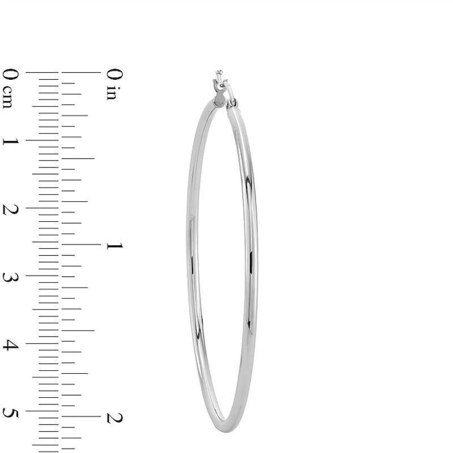 Banter 50Mm Hoop Earrings In Sterling Silver Earrings